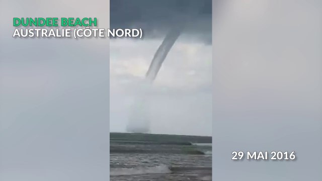 Les images impressionnantes d'une trombe marine en Australie