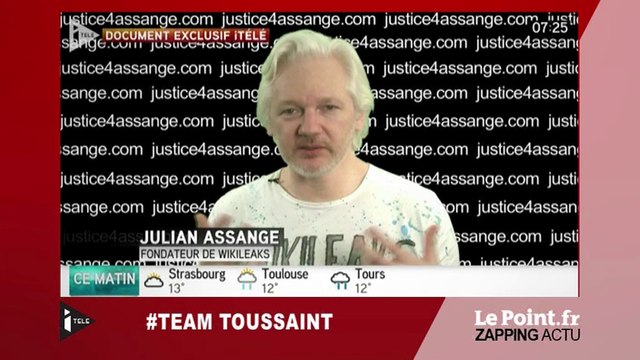 Julian Assange se met au Hollande bashing - Zapping du 31 mai