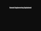 Read Sound Engineering Explained PDF Online