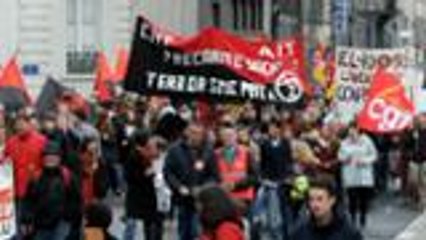 Manifestation à Pau contre le projet de loi travail