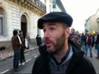 manif  des producteurs de foie gras à Mont de Marsan