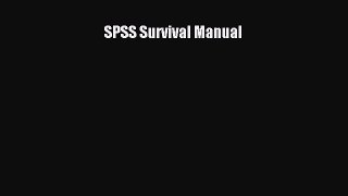 Read SPSS Survival Manual Ebook Free