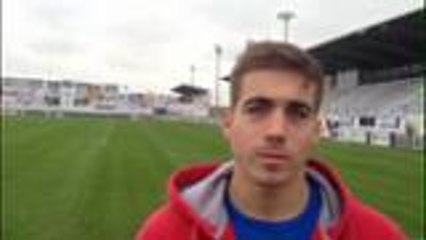 Clément Veau avant le match contre Anglet