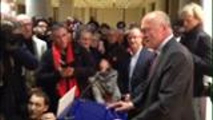 Alain Rousset après sa victoire