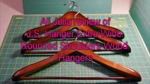 J S  Hanger Extra Wide Rounded Shoulders Wood Coat Hanger Review