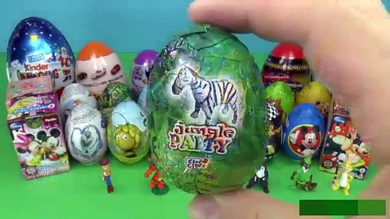 SURPRISE EGGS KINDER SURPRISE DORA THE EXPLORER PEPPA PIG AND  ELEPHANT