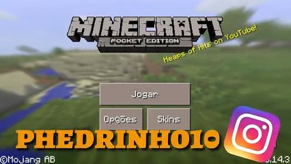 SEED DO BIOMA DE NEVE COM PICOS DE GELO!!⚫MINECRAFT PE 0.14.3⚫