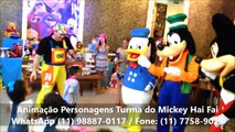 Turma do Mickey Personagens Vivos Contato para Shows Festas Eventos