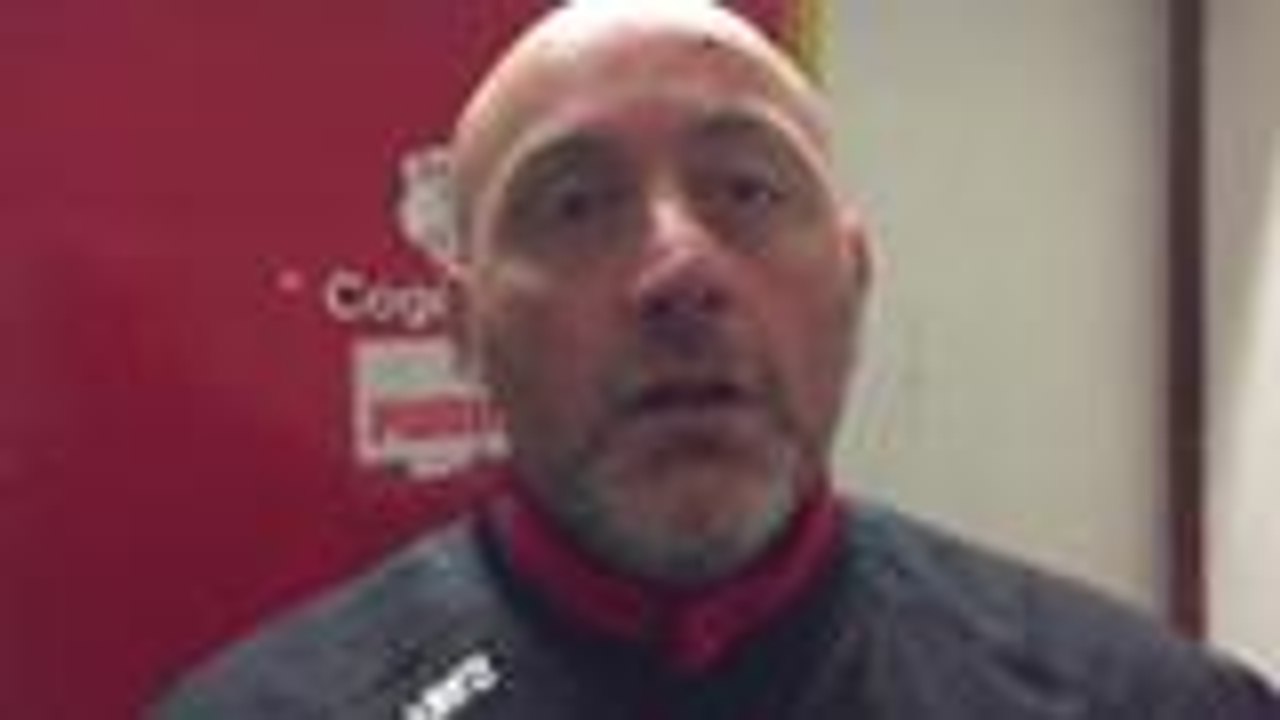 Esteban Devich après le match amical contre Langon