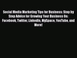 EBOOKONLINESocial Media Marketing Tips for Business: Step by Step Advice for Growing Your Business