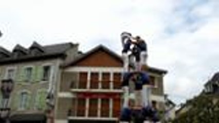 Pyramides humaines avec les castellers à Arudy