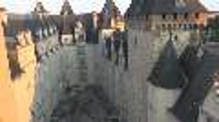 Le château de Pau filmé par un drone