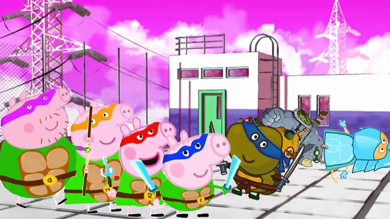 # Five Little Peppa # Ninja Turtles Jumping on the Bed   #Best peppa pig episode