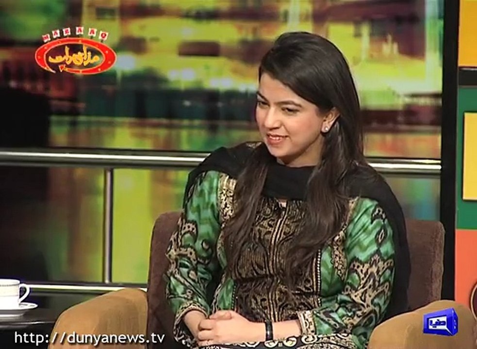 Mazaq Raat on Dunya News - 31 May 2016 P 4/5 | Shiza Fatima and Abrar-ul-Haq