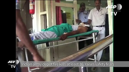Indian army depot fire kills at least 16, raises safety fears