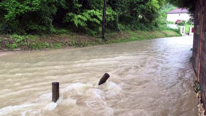 Fortes pluies: maisons inondées et routes coupées dans l'Yonne