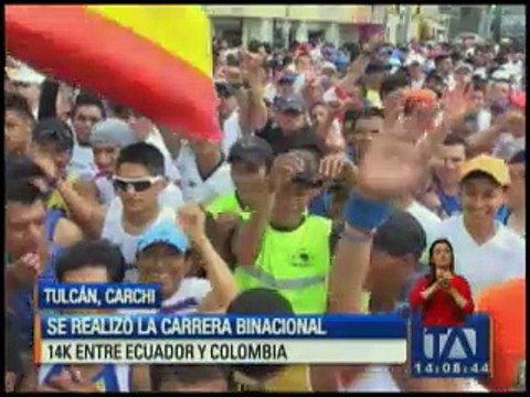 Se realizó carrera binacional 14K entre Ecuador y Colombia