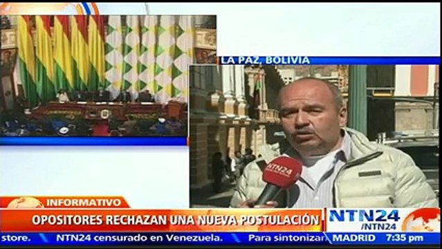 MAS quiere meter de contrabando otro referendo reeleccionista en Bolivia: senador opositor a NTN24