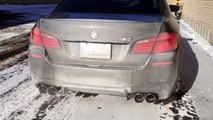 BMW F10-M5 Eisenmann Race Exhaust at -20 degrees