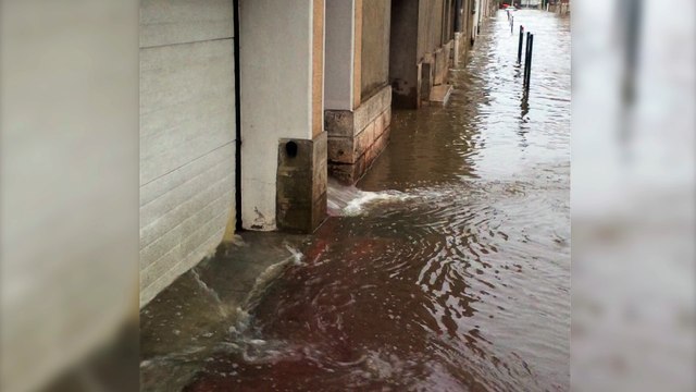 Les rues inondées de Montargis