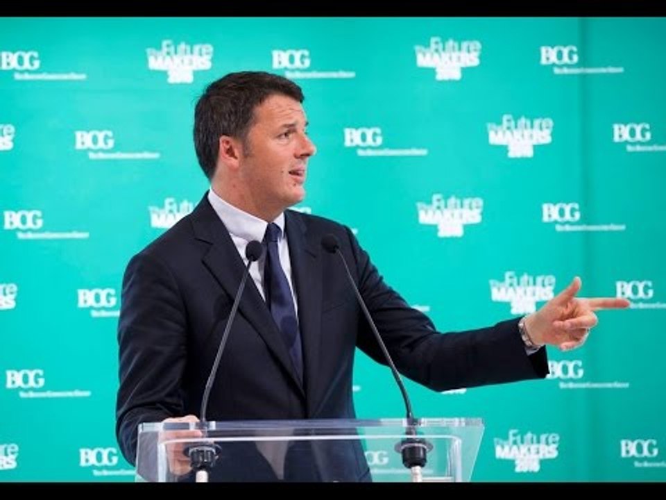 Milano - Renzi interviene all'iniziativa The Future Makers (31.05.16)