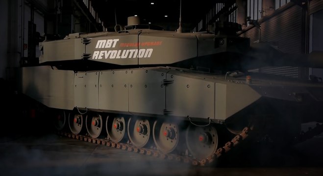 Немецкий концерн Rheinmetall представил разработку танк будущего MBT Revolution .