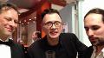 L'equipe d'Ernest et Celestine avec leur César