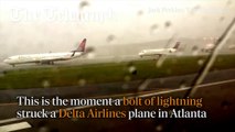 Video- Lightning strikes Boeing 737 plane preparing for take-off