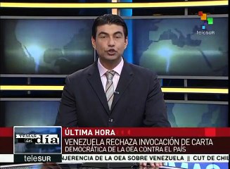 Rechaza gobierno de Venezuela convocatoria de carta democrática de OEA