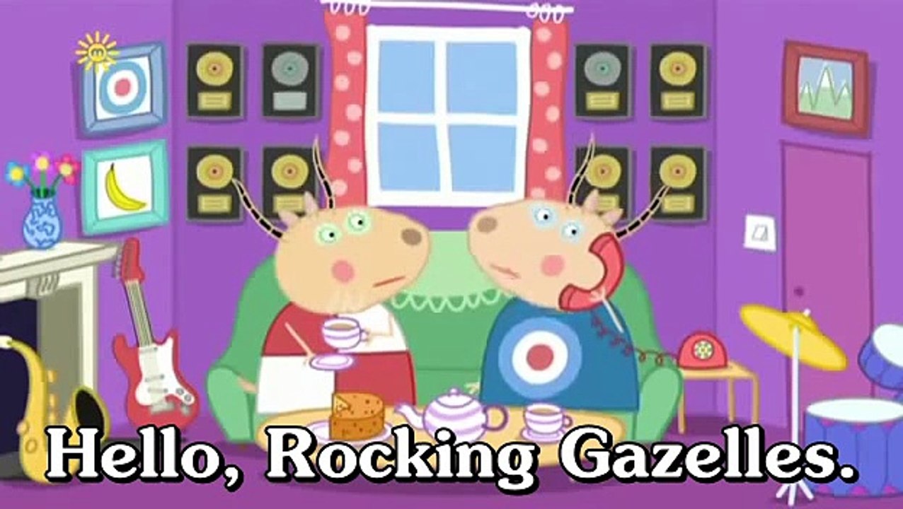 Learn english through Cartoon | Peppa Pig with subtitles | Episode 43: Madame Gazelle'...