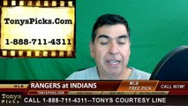 Cleveland Indians vs. Texas Rangers Free Pick Prediction MLB Baseball Odds Preview 5-31-2016