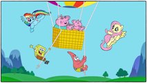 My Little Pony, Rainbow Dash, Fluttershy, Peppa Pig, Spongebob Squarepants By Coloring Book