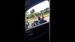 Shocking video shows biker being 'deliberately rammed' by angry motorist in 'road
