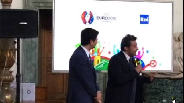Flavio Insinna alla Conferenza Stampa de Il grande Match all'Ambasciata di Francia a Roma