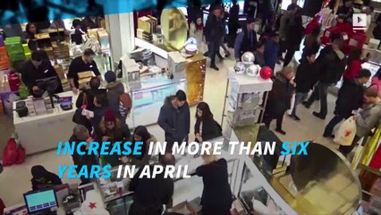 U.S. consumer spending increase strongest in over six years