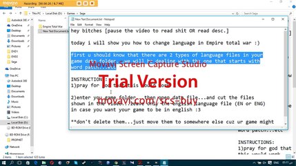 how to change language in Empire total war