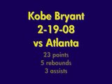 Kobe Bryant 23 points vs Atlanta Hawks HD high def HQ