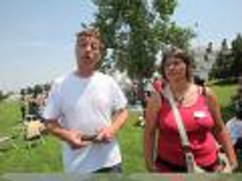 Le Centre de découverte d'Aubeterre organise pique nique revendicatif contre la précarisation des emplois [Vidéo Phil Messelet]