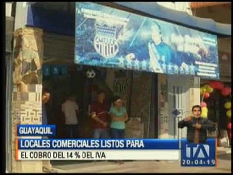 Locales comerciales están listos para el cobro del 14% del IVA