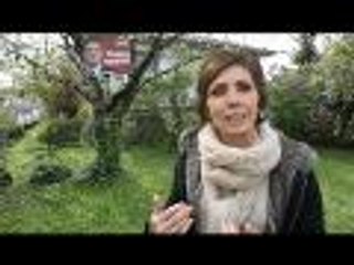 Nadine Guillet affiche Jean-Luc Mélenchon dans son jardin