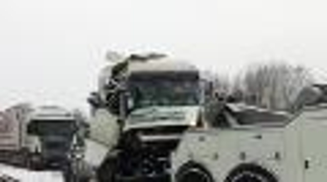 Accident de poids lourds à Fontclaireau