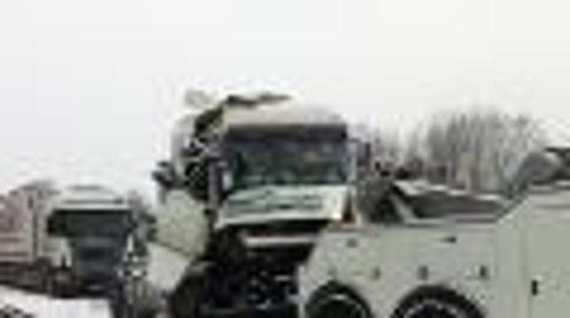 Accident de poids lourds à Fontclaireau