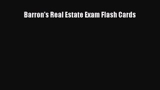 Read Barron's Real Estate Exam Flash Cards ebook textbooks