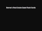 Read Barron's Real Estate Exam Flash Cards ebook textbooks