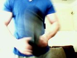 Strong muscle Lad CRUSHES A STEEL PAN and Flexing Biceps!