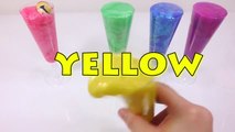 Learn Colors Clay Surprise Slime Toys Rainbow Colours Slime Disney Collector Mickey, Elsa, Perry