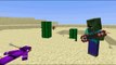 Zombie Vs  Purple Guy (Minecraft Animation)