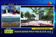 Cercado de Lima: nuevos desvíos por by pass en 28 de Julio