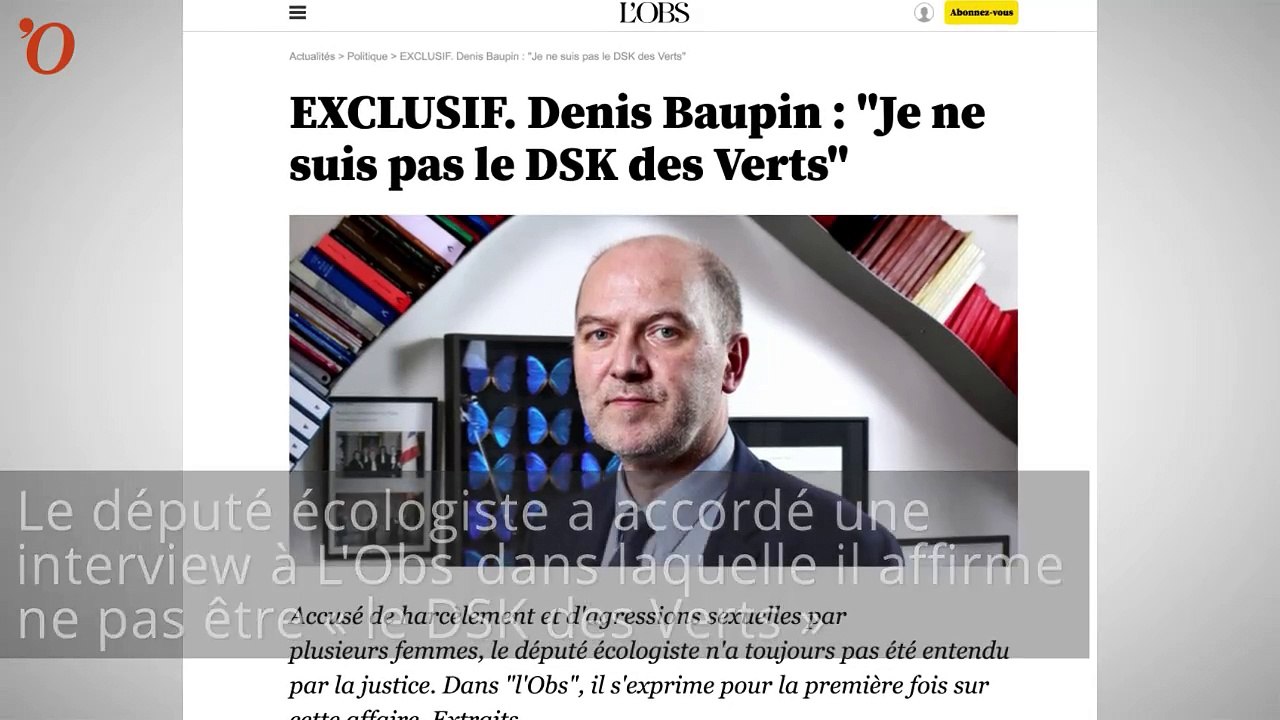 Denis Baupin s'explique et dit ne pas être « le DSK des verts »