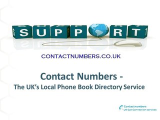Contact Numbers - UK’s Local Call Connection Services